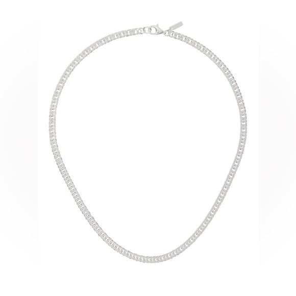 HATTON LABS Silver Mini Cuban Chain Necklace - Picture 4 of 6